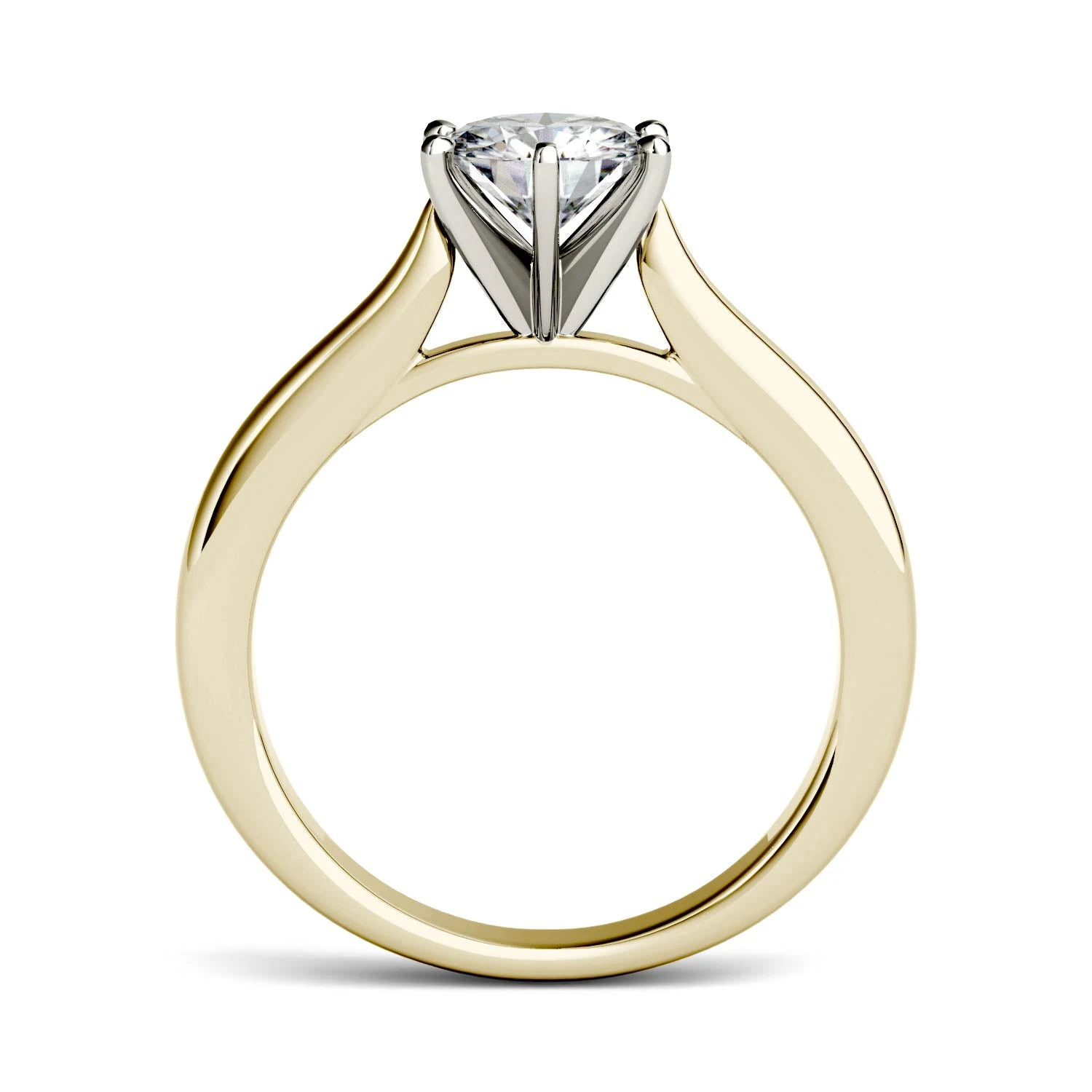 Charles & Colvard 6.5mm Moissanite Solitaire Engagement Ring 7 Charles & Colvard 6.5mm Moissanite Solitaire Engagement Ring - Image 5