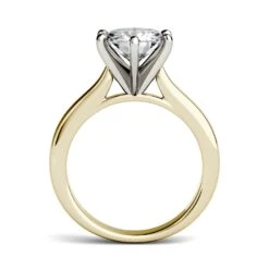 Charles & Colvard 8mm Moissanite Solitaire Engagement Ring -Johan Jewelry Shop 612273.B