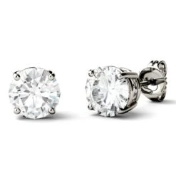 2 Carat TW Charles & Colvard Moissanite Stud Earrings In 14k Gold 9 2 Carat TW Charles & Colvard Moissanite Stud Earrings In 14k Gold -Johan Jewelry Shop 612699.B