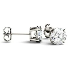 3 Carat TW Charles & Colvard Moissanite Stud Earrings -Johan Jewelry Shop 612700.A
