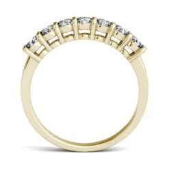 Charles & Colvard Moissanite Seven Stone Gold Ring 10 Charles & Colvard Moissanite Seven Stone Gold Ring -Johan Jewelry Shop 612938.B