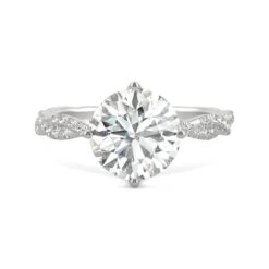 Pave Charles & Colvard Moissanite Statement Ring In White Gold -Johan Jewelry Shop 663635 4a 201908140000
