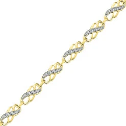 Diamond Double Infinity Symbol Bracelet