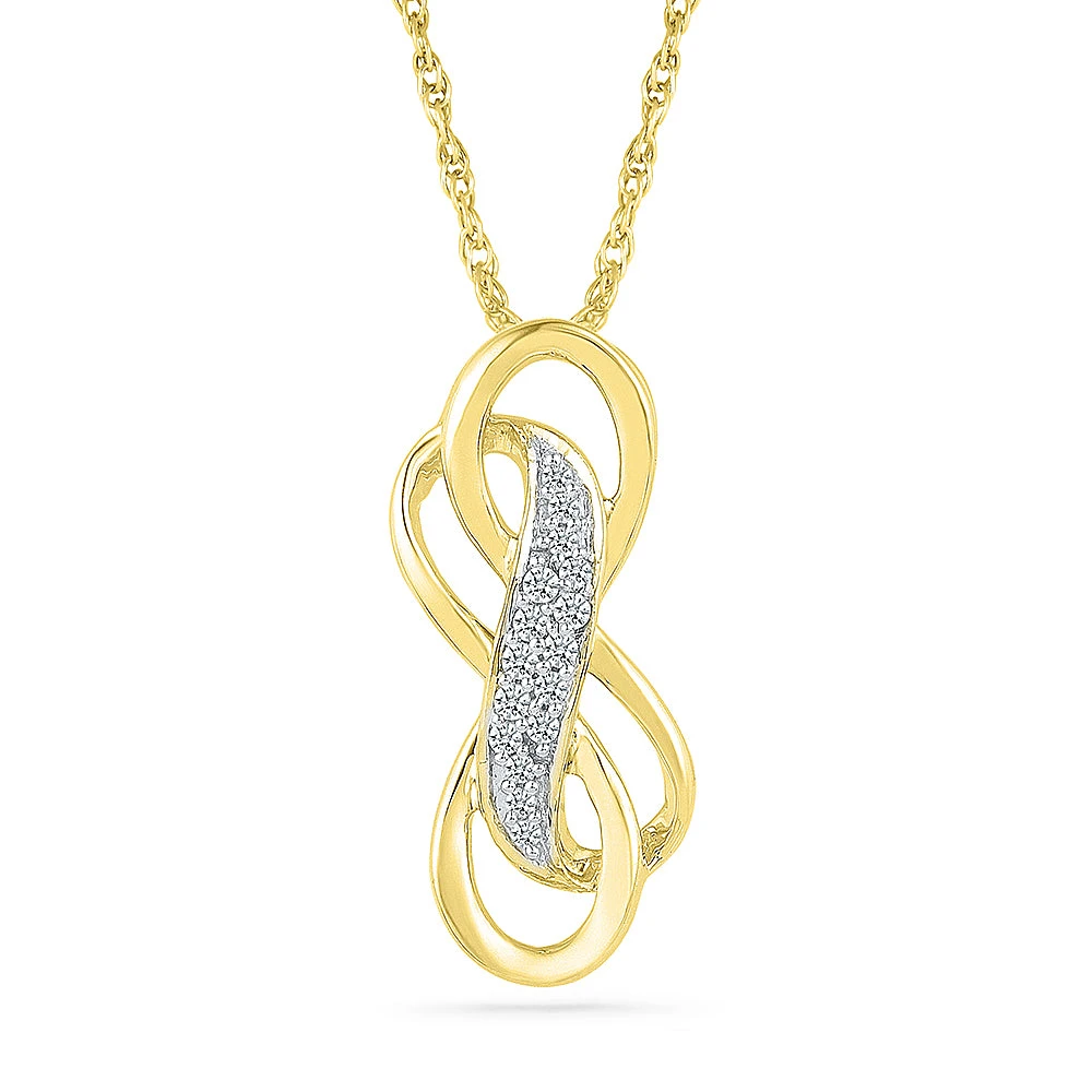 Double Infinity Diamond Necklace 4 Double Infinity Diamond Necklace - Image 2