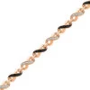 Black & White Diamond Infinity Bracelet -Johan Jewelry Shop 73780 Pcopy