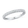 Diamond Wedding Or Anniversary Band, Silver Or Gold