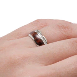 Diamond Eternity Wedding Band In Gold, King Wood Ring -Johan Jewelry Shop 7b12950317339260d9a75720f60fead3