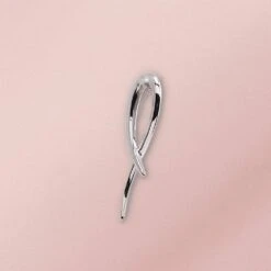 Freeform Necklace -Johan Jewelry Shop 87035FreeformPendnatWG1000