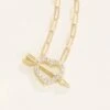 Natural Diamond Heart & Arrow Necklace -Johan Jewelry Shop 88290diamondheartwitharrownecklace1000