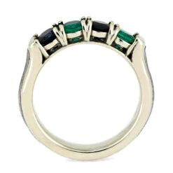 Four Stone Ring With Meteorite Inlay 12 Four Stone Ring With Meteorite Inlay -Johan Jewelry Shop 8c64c6caa9a1c79d3b1608dca4a075c9