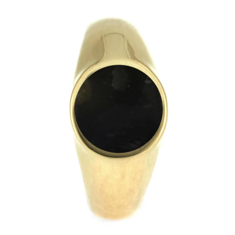 Springbok Horn Signet Ring In Gold, Trophy Jewelry 5 Springbok Horn Signet Ring In Gold, Trophy Jewelry - Image 3