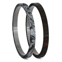 Mokume Gane & Titanium Modular Ring Set -Johan Jewelry Shop A MGCBMGKR