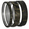 Black & Gold Mokume Gane Inlay Components For Modular Rings -Johan Jewelry Shop Black Gold Triple
