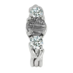 Diamond & Meteorite Stone Engagement Ring -Johan Jewelry Shop Branch2 Diamond