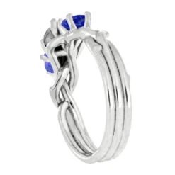 Platinum And Tanzanite Ring With Meteorite Stone -Johan Jewelry Shop Branch3 Tanzanite