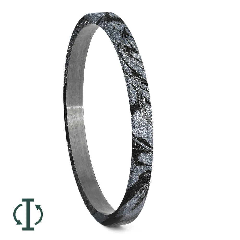 Cobaltium Mokume Gane Inlay Components For Modular Rings 4 Cobaltium Mokume Gane Inlay Components For Modular Rings - Image 2