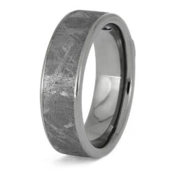 Diamond Meteorite Ring In White Gold Bezel Setting 12 Diamond Meteorite Ring In White Gold Bezel Setting -Johan Jewelry Shop E1942TI 3