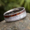 Ironwood & Deer Antler Men's Wedding Band 2 Ironwood & Deer Antler Men's Wedding Band -Johan Jewelry Shop E2094ArtJuneCropped 7