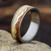 Silver Capped Mountain Ring With Aspen Wood And Mesquite Burl 1 Silver Capped Mountain Ring With Aspen Wood And Mesquite Burl -Johan Jewelry Shop E2191ArtCropped 3
