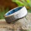 Meteorite & Mokume Gane Men's Wedding Band 1 Meteorite & Mokume Gane Men's Wedding Band -Johan Jewelry Shop E2276Art10 2024Cropped 3