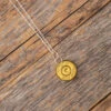 Brass Casing Pendant Necklace -Johan Jewelry Shop E2331ArtCropped