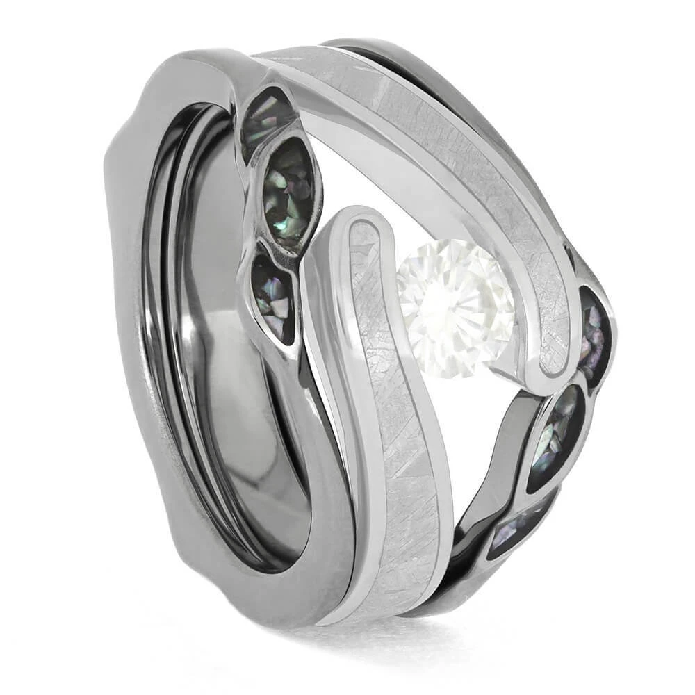 Custom Pearl Ring Guard With Floral Design 4 Custom Pearl Ring Guard With Floral Design - Image 2