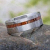 Tropical Koa Wood & Tungsten Wedding Band -Johan Jewelry Shop E2712ArtCropped 2