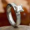 Moissanite Engagement Ring With Naturally Shed Antler -Johan Jewelry Shop E2780Art07 2023Cropped 1 4