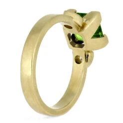 Peridot Engagement Ring With Moissanite Accents -Johan Jewelry Shop E2 3720 3