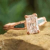 Alternative Engagement Ring With Turquoise And Rose Gold
