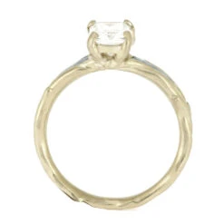 Nature Engagement Ring With Turquoise Inlays -Johan Jewelry Shop E3144WG 4