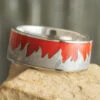 Red Fire Moonscape Ring With Carved Meteorite -Johan Jewelry Shop E3175ArtCropped 2