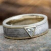Meteorite & Diamond Wedding Band -Johan Jewelry Shop E3245ArtCropped 2