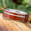 Tungsten And Honduran Rosewood Wedding Band With Pinstripe 2 Tungsten And Honduran Rosewood Wedding Band With Pinstripe -Johan Jewelry Shop E3265Art07 2023Cropped 1