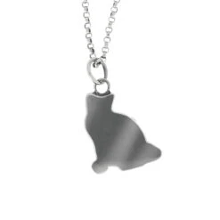 Cat Memorial Necklace With Ashes -Johan Jewelry Shop E3270CatMemorialPendantCropped 2