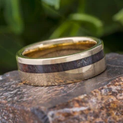 Solid Gold Dinosaur Wedding Band, 6mm Ring -Johan Jewelry Shop E3394ArtCropped 1