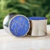 Lapis Lazuli Ear Gauges, Blue Titanium Plugs 1 Lapis Lazuli Ear Gauges, Blue Titanium Plugs -Johan Jewelry Shop E3516TI LAArtCropped 2