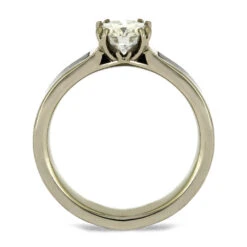 Antler Prong Moissanite Engagement Ring With Antler Inlay 17 Antler Prong Moissanite Engagement Ring With Antler Inlay -Johan Jewelry Shop E3571WG 4