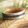 Whiskey Barrel Wood And Meteorite Men's Wedding Band 1 Whiskey Barrel Wood And Meteorite Men's Wedding Band -Johan Jewelry Shop E3601Art10 2024Cropped 1