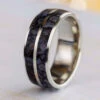 Dinosaur Bone Men's Wedding Band -Johan Jewelry Shop E3645ArtNewLayoutCropped 1