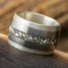 Wide Mixed Metal Memorial Ring -Johan Jewelry Shop E3773AGArtCropped 2