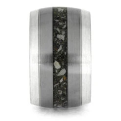 Wide Mixed Metal Memorial Ring -Johan Jewelry Shop E3773 2