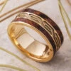 Celtic Wedding Band With Wood 2 Celtic Wedding Band With Wood -Johan Jewelry Shop E3932ArtCropped 4 6
