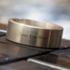 Matte Titanium Wedding Band, Masculine Ring 1 Matte Titanium Wedding Band, Masculine Ring -Johan Jewelry Shop E3936ArtCropped 4