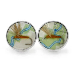 Fly Fishing Cuff Links -Johan Jewelry Shop E4160New 3