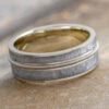 Guitar String Ring With Gibeon Meteorite -Johan Jewelry Shop E4369NewLayoutCropped 1