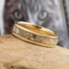 Yellow Gold Memorial Ring With Ashes