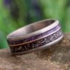 Stardust™ & Purple Wood Men's Wedding Band 2 Stardust™ & Purple Wood Men's Wedding Band -Johan Jewelry Shop E4537ArtCropped 2