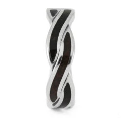 Dinosaur Bone Wedding Band For Women In Platinum -Johan Jewelry Shop E4538PT 2