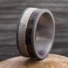 Carbon Fiber & Meteorite Ring With Sandblasted Titanium -Johan Jewelry Shop E4697ArtCropped 2